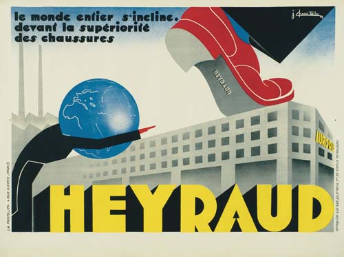 J. CHASS-TELLO HEYRAUD. 1929. 47x63 inches. La Photolith, Paris. [Studio de la Heyraud].